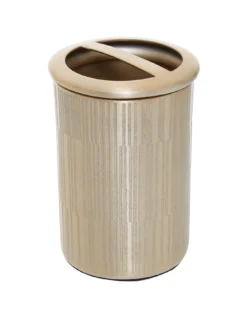 Premier Housewares Allegra Champagne Finish Toothbrush Holder