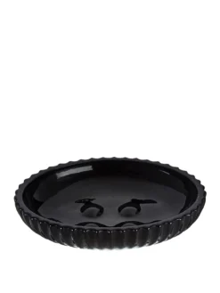 Premier Housewares Ticino Brittany Black Glass Soap Dish
