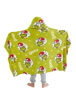 The Grinch Christmas Hooded Fleece Blanket - Green -Rust-Oleum || d-c-fix || Harris Sales VPN51 SQ3 0000000047 GREEN SLd