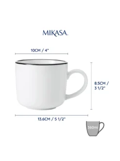 Mikasa Limestone Set Of 4 Mugs -Rust-Oleum || d-c-fix || Harris Sales VQ7FY SQ5 0000000088 NO COLOR SLd3