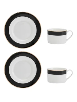 Mikasa Mk Luxe Deco Band Tea Cup 2pc