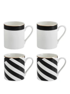 Mikasa Luxe Deco China Mugs – Set Of 4