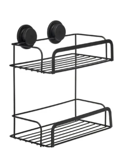 Croydex Stick 'n' Lock 2 Tier Cosmetic Basket -Rust-Oleum || d-c-fix || Harris Sales VQESQ SQ3 0000000004 BLACK SLd1