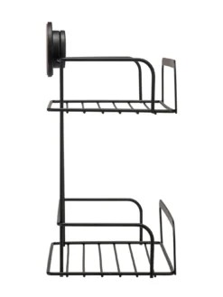 Croydex Stick 'n' Lock 2 Tier Cosmetic Basket -Rust-Oleum || d-c-fix || Harris Sales VQESQ SQ4 0000000004 BLACK SLd2