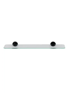 Croydex Metra Black Matt Glass Shelf -Rust-Oleum || d-c-fix || Harris Sales VQET2 SQ6 0000000004 BLACK SLd4