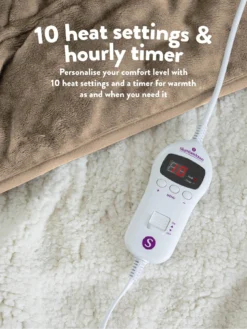 Slumberdown Cosy & Snug Sherpa Fleece Heated Throw -Rust-Oleum || d-c-fix || Harris Sales VS5IV SQ5 0000000003 NATURAL SLd2